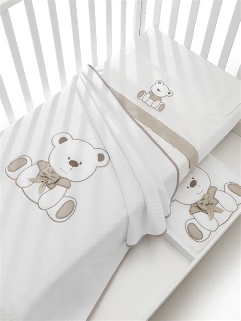 Set lenzuola lettino Erbesi Bubu Fiocco