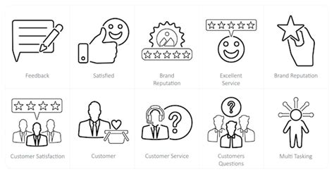 Icone del servizio clienti eccellente