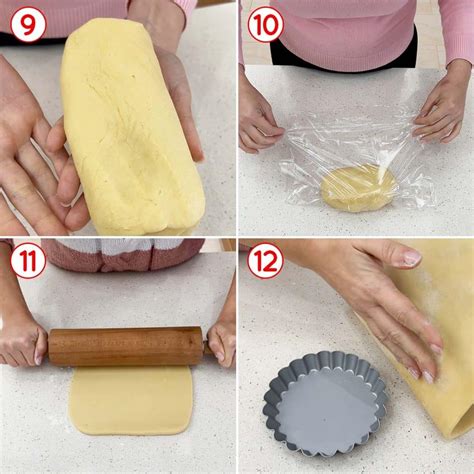 Stesura pasta frolla in stampo