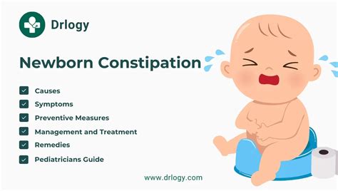 Checklist of alarming symptoms for newborn constipation