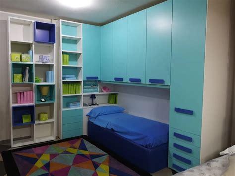 Cameretta Kids Collection Moretti Compact con letto a terra