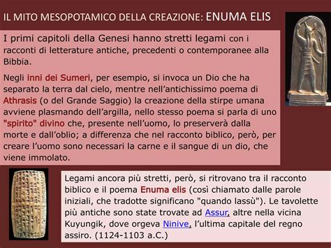 Tavola di argilla con il mito mesopotamico della creazione