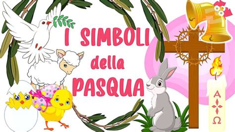 Simboli pasquali: uovo, agnello, coniglio, colomba
