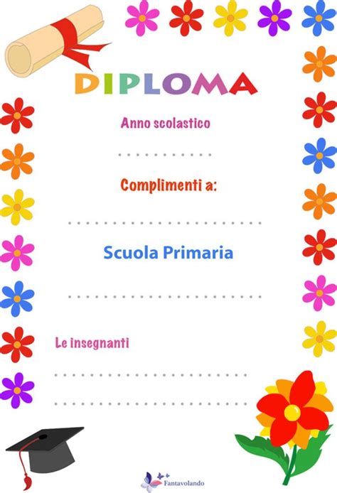 Esempi di diplomi scuola materna