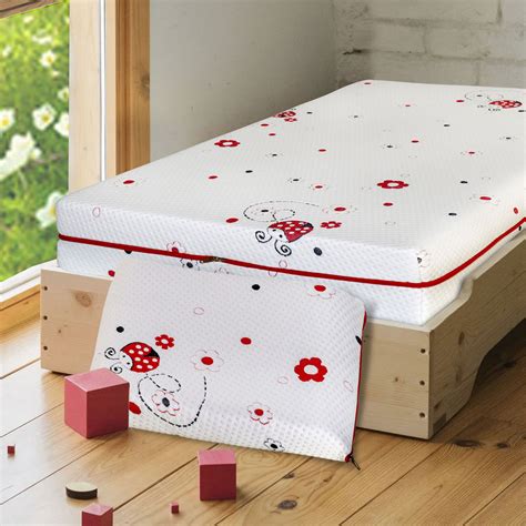 Materasso per lettino bambino e cuscino