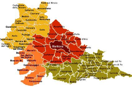 Mappa Tassi di Natalità Comuni Provincia di Mantova