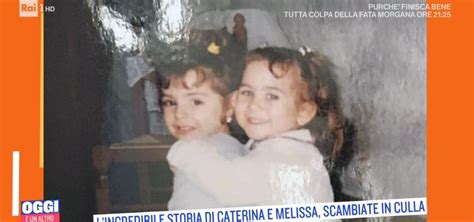 Caterina e Melissa bambine e poi adulte insieme