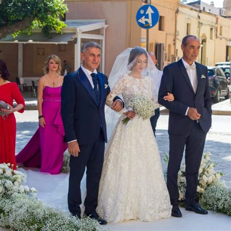 Caterina Alagna sposa con i suoi due padri