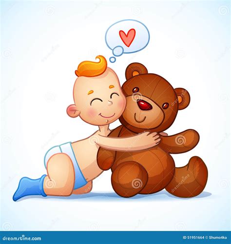 Neonato che abbraccia un peluche