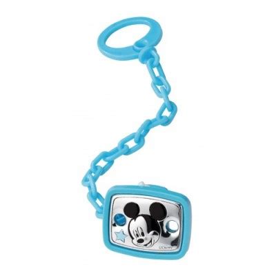 Clip ciuccio in argento con Topolino Baby