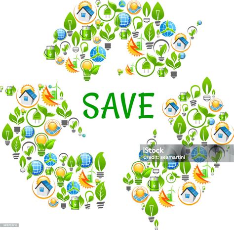 simbolo riciclo e risparmio