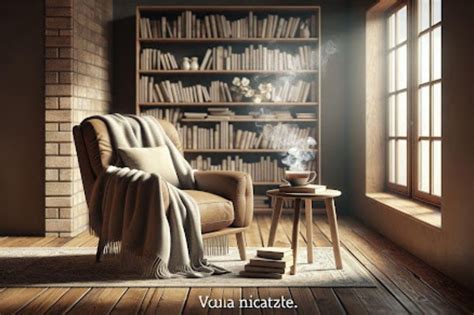 Angolo lettura accogliente in cameretta