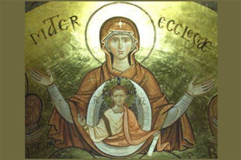 rappresentazione della Chiesa come Madre che genera tramite la Parola