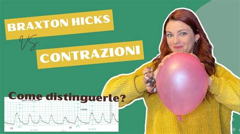 infografica sulle differenze tra contrazioni di Braxton Hicks e contrazioni da travaglio