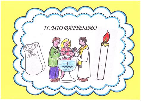 rappresentazione simbolica del rito del battesimo con la veste bianca