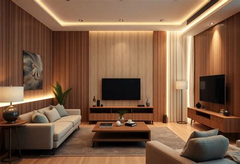 Boiserie con luci LED integrate
