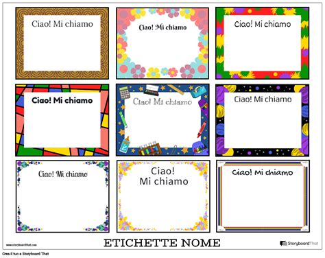 esempi di etichette personalizzate con il nome del bambino e la data, da applicare su sacchettini di juta o tulle