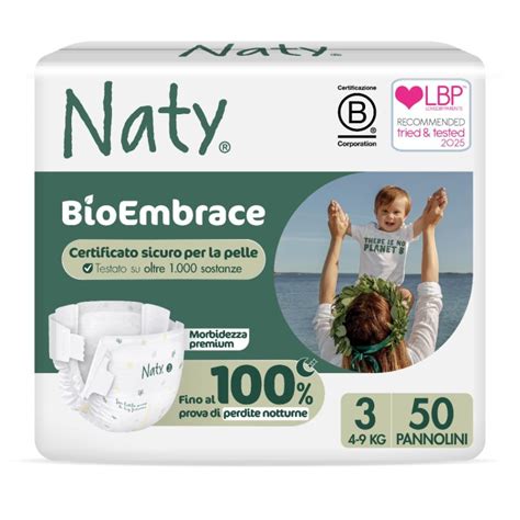 Componenti di un pannolino ecologico Naty