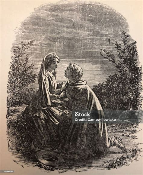 Antica illustrazione gravidanza e luna