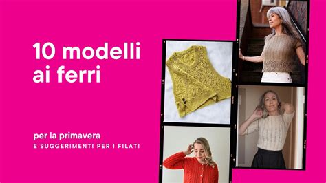 Vari modelli di cappellini lavorati a maglia per bambini