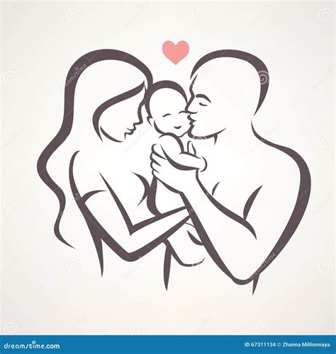 Famiglia felice con un neonato, simbolo della realizzazione di un sogno