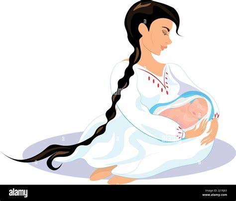 illustrazione simbolica di una madre che allatta con serenità in un ambiente accogliente