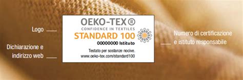 Etichetta OEKO-TEX Standard 100 su tessuto per bambini