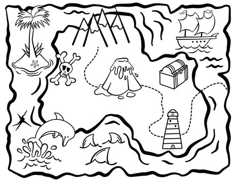 Mappa del tesoro per bambini