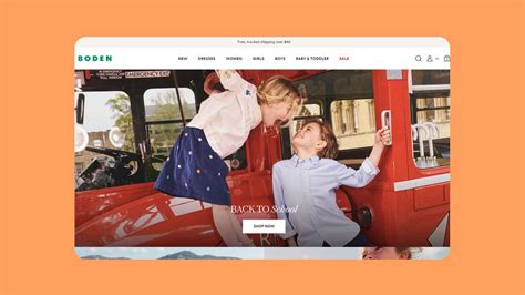 Smallable website screenshot with children's fashion
