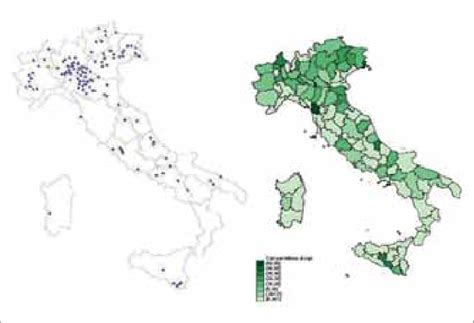 Distribuzione e livelli dei centri PMA in Italia