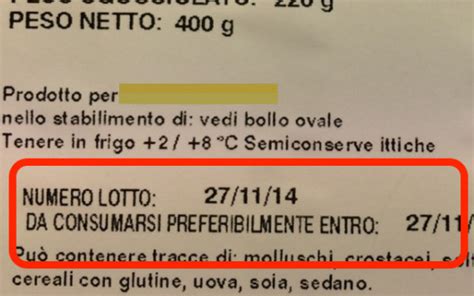 Etichetta filato con indicazione del lotto