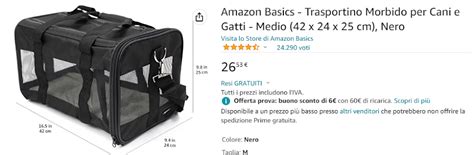 Schema illustrativo delle dimensioni corrette di un trasportino in base alla taglia del felino