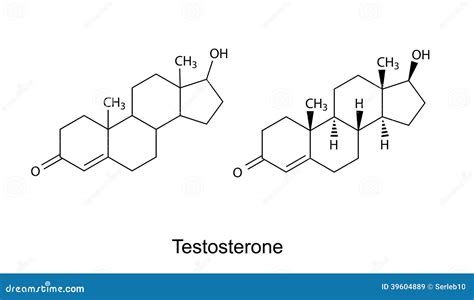 Struttura molecolare del testosterone