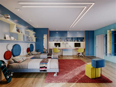 illustrazione di una cameretta accogliente con un lettino per bambini