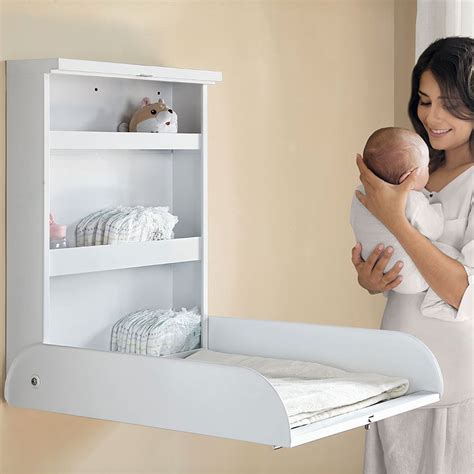 Fasciatoio a muro con pannello ribaltabile