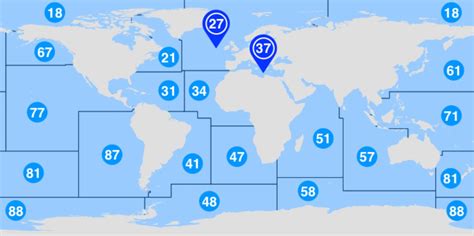 mappa delle zone di avvistamento delle orche nel Pacifico nord-occidentale