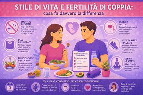 Infografica: Stile di vita e fertilità