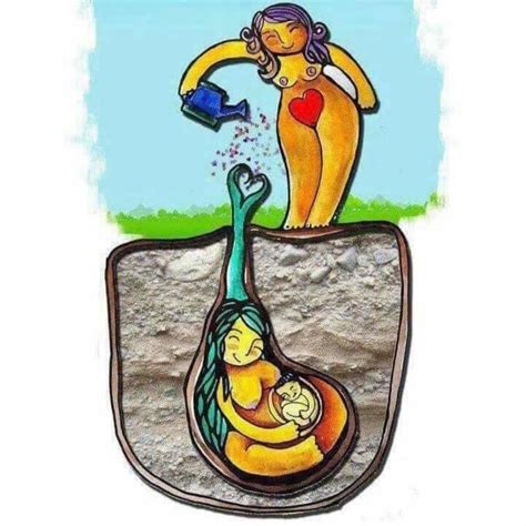 Una madre abbraccia il suo neonato, mentre altre madri si supportano a vicenda in un cerchio