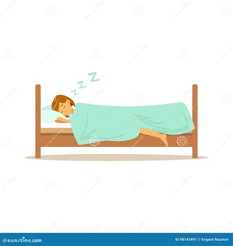 Illustrazione di una donna in riposo a letto