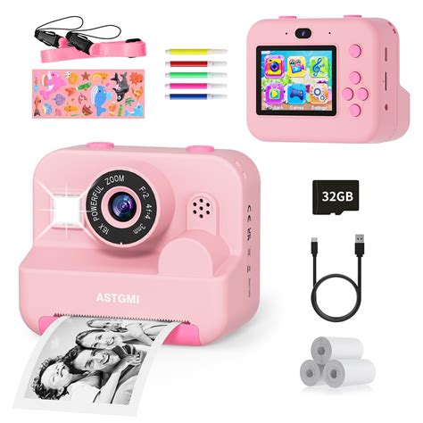 Fotocamera istantanea per bambini con stampa immediata