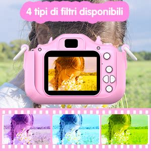 Schermata di una fotocamera per bambini con effetti divertenti