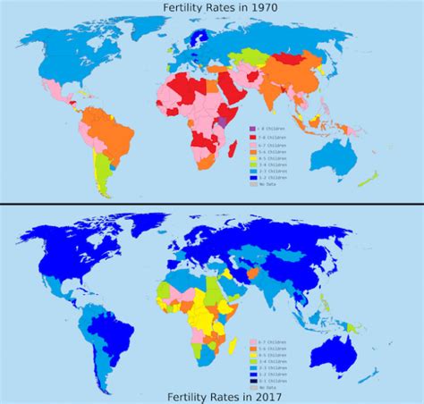 Grafico che mostra la discesa dei tassi di fertilità in Thailandia dal 2000 ad oggi