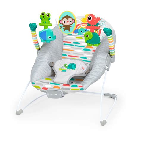 Sdraietta Bright Starts in un ambiente domestico luminoso