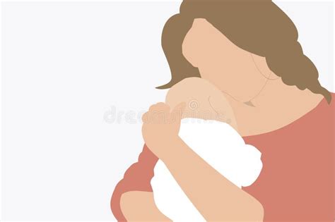 illustrazione stilizzata di una madre che osserva il proprio neonato con empatia