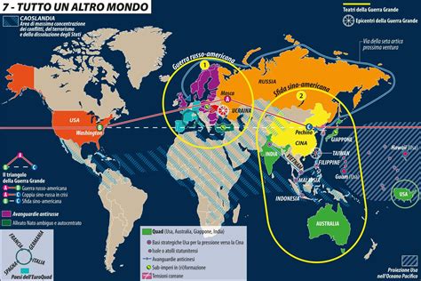 rappresentazione simbolica di un confine geopolitico tra due mondi