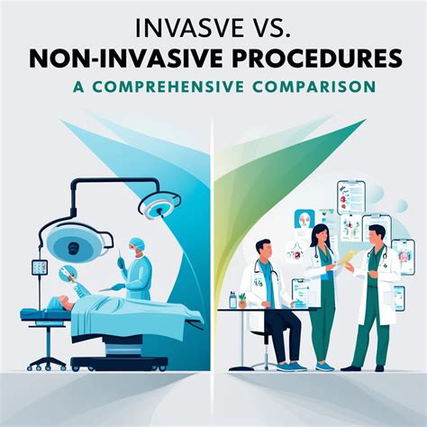 diagramma comparativo tra procedure invasive e non invasive
