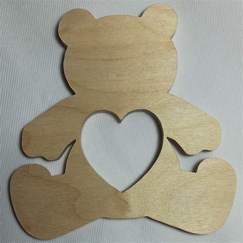 Sagoma di orsetto in legno