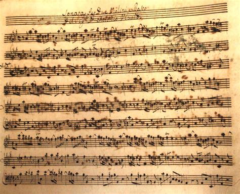 spartito antico di musica sacra del XVIII secolo