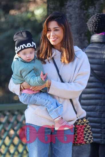 Belen Rodriguez con i suoi figli Santiago e Luna Marì