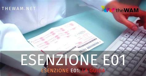 Esenzione E01 tabella requisiti